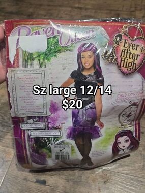 Ever After High Raven Queen Girls Halloween Costume - Purple